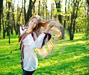 Dancing in green park