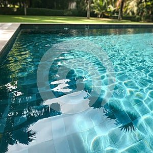 Dancing Light on Pool Waves