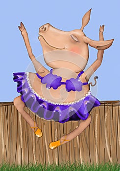 Dancing pig