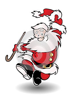 Dancing santa claus