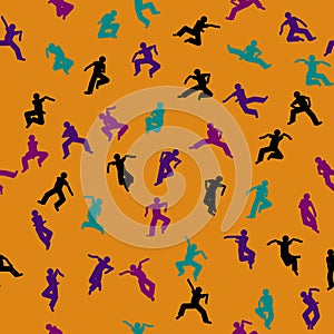 Dancing Seamless Pattern