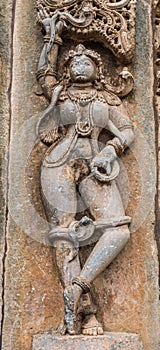 Dancing Shilabalika statue at Chennakeshava Temple in Belur, India
