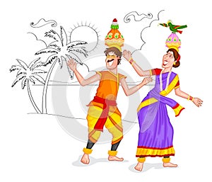 Dancing Tamil couple