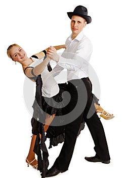 Dancing young couple