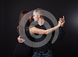 Dancing young couple