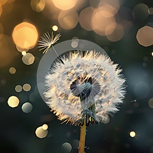 Dandelion Delight: Magnify Nature\'s Splendor with a Ripe Close-up