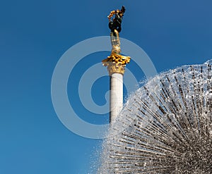 Dandelion form park water fountain