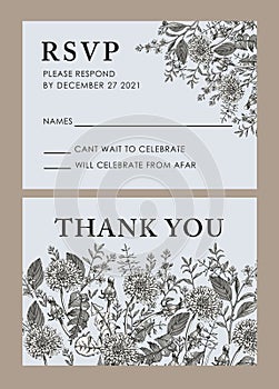 Dandelion isolated floral. Wedding invitation flowers. Vintage card. Drawing engraving frame. Wallpaper vector illustration