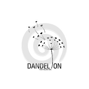 Dandelion logo. modern logo. dandelion icon vector illustration eps 10.