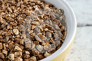 Dandelion Root Loose Tea Pieces in Bowl