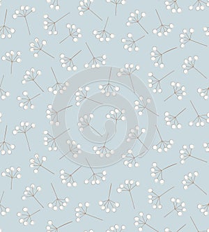 Dandelion seeds pattern. Illustration