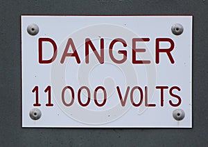 Danger 11000 Volts