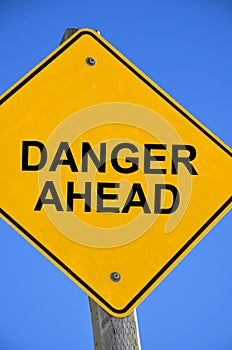 Danger Ahead Sign