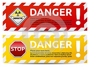 Danger banner