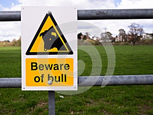 Danger - Beware of the Bull