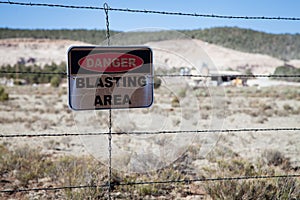 Danger Blasting Area