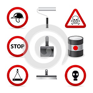 Danger building icons