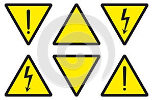 Danger, caution, electricity