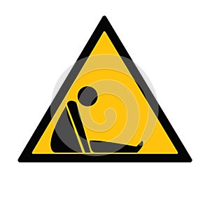 Danger Confined Space Symbol Sign, Vector Illustration, Isolate On White Background Label