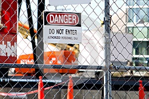 Danger: construction site photo