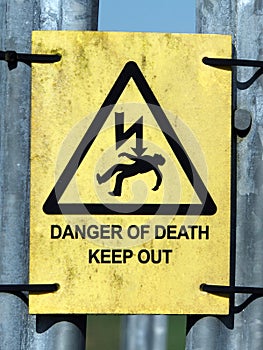 Danger of Death Sign