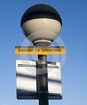 Danger of Drowning Sign