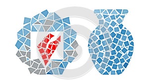 Danger Exclamation Mark Warning Icon Vector, vector design Generative AI