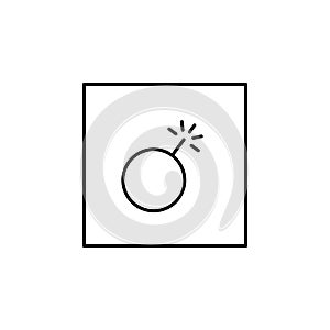danger, explosive icon. Element of logistic sign for mobile concept and web apps illustration. Thin line icon for website design