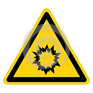 Danger Explosive Symbol Sign,Vector Illustration, Isolated On White Background Label. EPS10