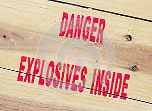 Danger explosives photo