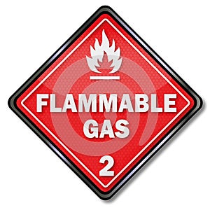 Danger flammable gas