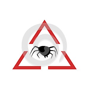 Danger flea symbol