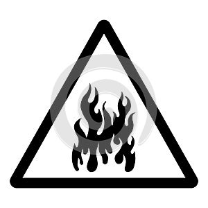 Danger Fuel Storage Area Symbol Sign ,Vector Illustration, Isolate On White Background Label. EPS10