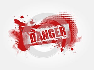 Danger Grunge Background