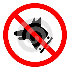 Danger Guard Dog Symbol Sign, Vector Illustration, Isolate On White Background Label. EPS10