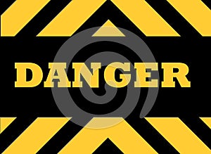 Danger hazard sign