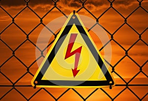 Danger high voltage