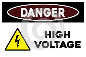 Danger high voltage