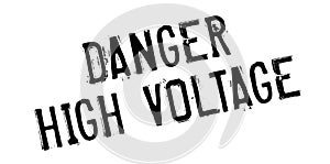 Danger High Voltage rubber stamp