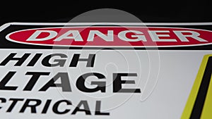 Danger high voltage sign 1