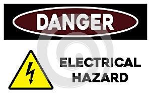 Danger high voltage