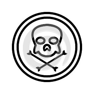 Danger icon or logo isolated sign symbol vector illustration