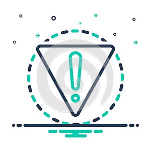 Mix icon for Danger, peril and hazard