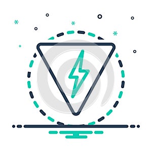 Mix icon for Danger, peril and hazard