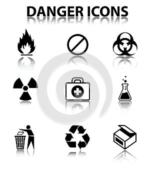 Danger icons