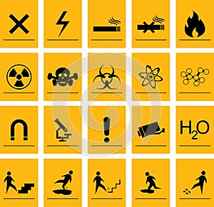 Danger icons