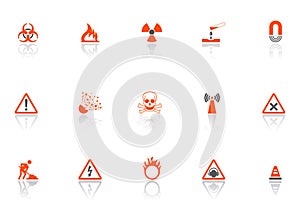 Danger icons