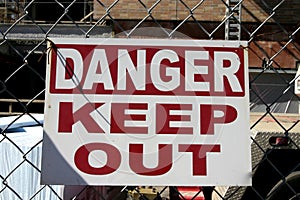 Danger Keep Out