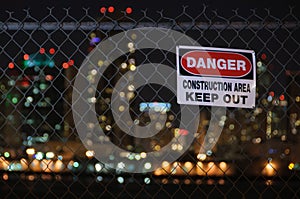 Danger Keep Out Fence