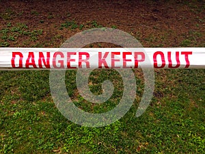 Danger Keep Out - Tape sign